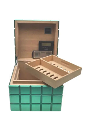 Colibri Heritage Cube Yeşil Sedir Humidor Puro Kutusu