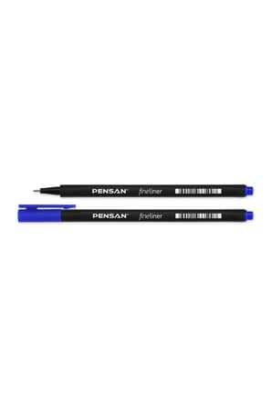 6500 Fineliner Keçe Uç Kalem 0,4 Mm Mavi (10 Lu Paket) Pe6500flmavi