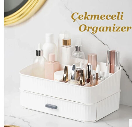2 katlı makyaj organizeri 