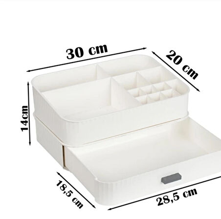 2 katlı makyaj organizeri 