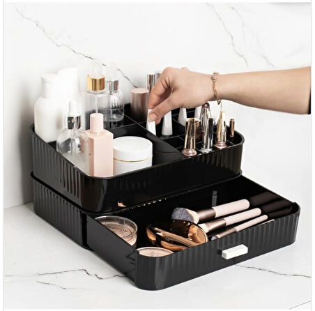 2 katlı makyaj organizeri 