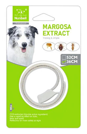 Nunbell Küçük Köpekler için Pire, Kene Tasması (Boyun mx: 36 cm)