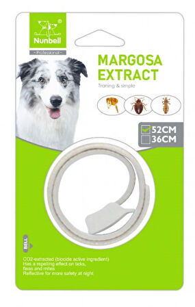 Nunbell Orta-Büyük Köpekler için Pire, Kene Tasması (Boyun mx: 52 cm)