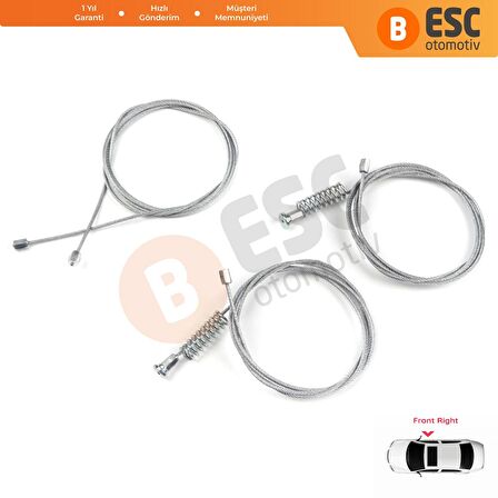 Kia Ceed 2012-2017 İçin Ön Sağ Cam Kriko Tamir Seti 82460A2710