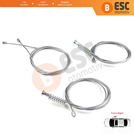 Kia Ceed 2012-2017 İçin Ön Sağ Cam Kriko Tamir Seti 82460A2710