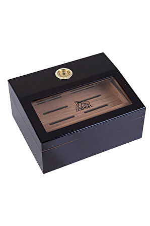 Lubinski Kahverengi Sedir Humidor Puro Kutusu
