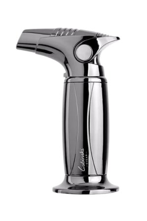 Lubinski Tek Torch Pürmüz Gunmetal Metal Masa Tipi Puro Çakmağı