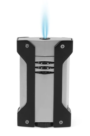 Conquistador Tek Torch Pürmüz Krom Siyah Defi Extreme Dizayn Metal Puro Çakmağı