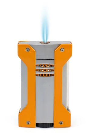 Conquistador Tek Torch Pürmüz Turuncu Gümüş Defi Extreme Dizayn Metal Puro Çakmağı