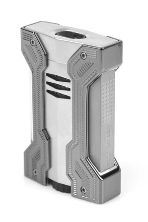 Conquistador Çift Torch Pürmüz Krom Gunmetal Defi Extreme Dizayn Metal Puro Çakmağı