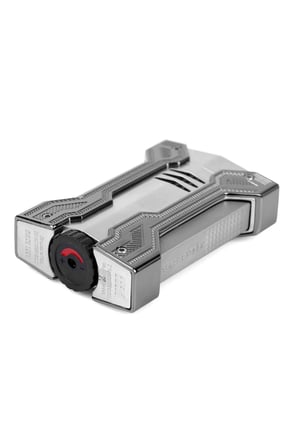 Conquistador Çift Torch Pürmüz Krom Gunmetal Defi Extreme Dizayn Metal Puro Çakmağı