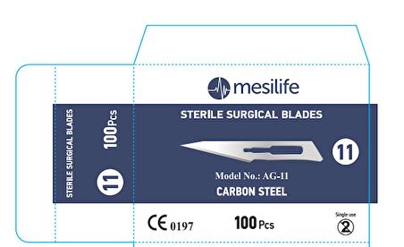 MESİLİFE BİSTURİ UCU NO:15 100LÜK=1KUTU