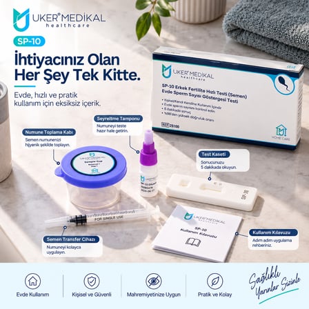 ÜKER SP-10 Erkek Fertilite Testi | Evde , 5 Dakikada Sonuç