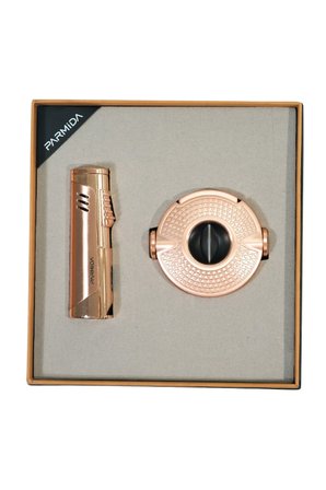 Parmida 3 Torch Bronz Çakmak Bronz V Kesici İkili Puro Seti