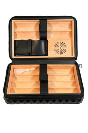 Colibri Quasar Siyah Puro Taşıma Çantası & Seyahat Humidoru
