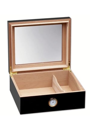 LTNG Humidor, Siyah Çakmak, Siyah Kesici Puro Başlangıç Seti