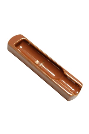 Cohiba Kahverengi Gold Şeritli Tekli Porselen Puro Küllüğü