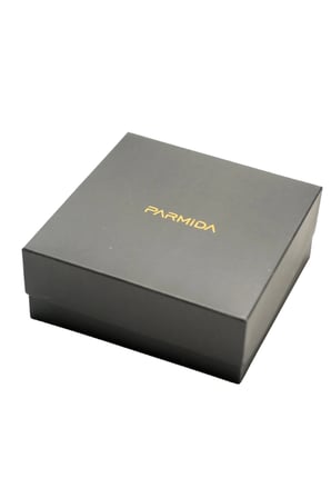 Parmida Siyah Gold Desenli Yuvarlak Dörtlü Porselen Puro Küllüğü