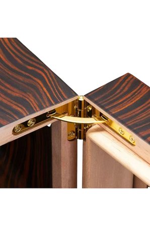 PremiumQuality Arica 3 Çekmeceli Kahverengi Sedir Humidor Puro Kutusu