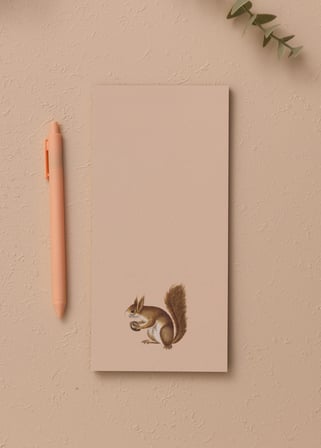 The Mia Art Line Mini Notluk Squirrel 10 X 21 Cm 40 Yaprak