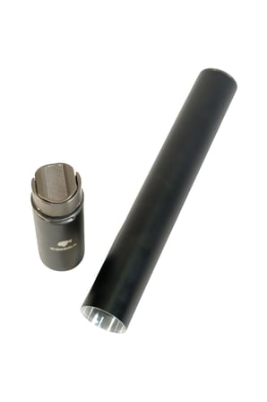 Cohiba Özel Üretim Siyah Metal Puro Tüpü & Tek Torch Pürmüz Puro Çakmağı