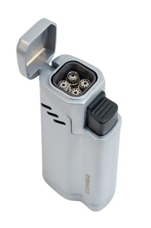 Cohiba 4 Torch Pürmüz Delicili Gümüş Metal Puro Çakmağı