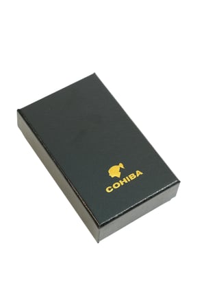 Cohiba Tek Torch Pürmüz Delici İğneli Desenli Gunmetal Metal Puro Çakmak