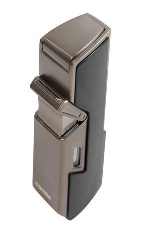 Cohiba Tek Torch Pürmüz Delici İğneli Siyah Metal Puro Çakmağı