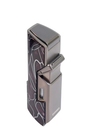 Cohiba Tek Torch Pürmüz Delici İğneli Desenli Metal Puro Çakmağı