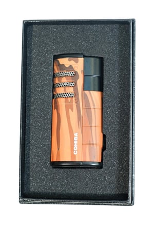 Cohiba 3 Torch Pürmüz Delicili Kamuflaj Desenli Kahverengi Puro Çakmağı
