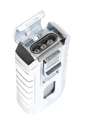 Cohiba 3 Torch Pürmüz Gümüş Metal Puro Çakmağı