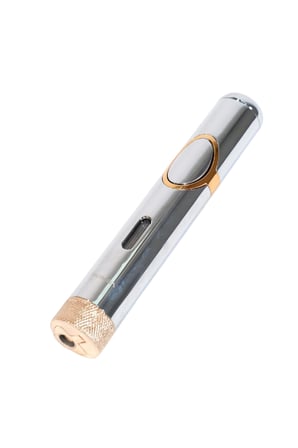 Parmida Tek Torch Pürmüz Delicili Gümüş Metal Puro Çakmağı