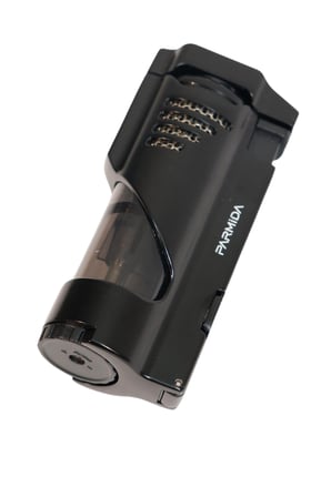 Parmida 3 Torch Pürmüz Delicili Siyah Metal Puro Çakmağı