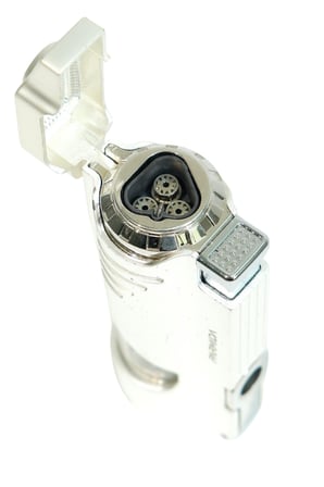 Parmida 3 Torch Pürmüz Delicili Beyaz Metal Puro Çakmağı