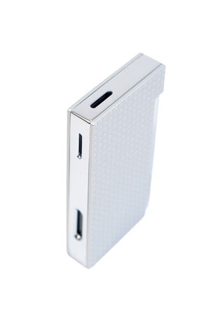 Caseti Tek Torch Perde Alev Beyaz Metal Puro Çakmağı