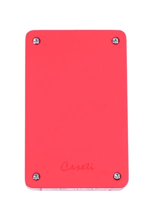 Caseti Çift Torch Pürmüz & Tek Torch Mum Alev Delicili Kırmızı Metal Puro Çakmağı