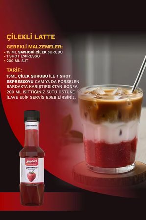 Saphori 6’lı Aromalı Kokteyl Şurubu Kahve Şurubu Seti 6 x 250 ML