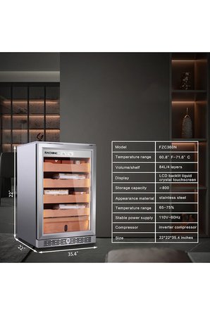 Raching Elektronik Puro Dolabı Silver FZC360N