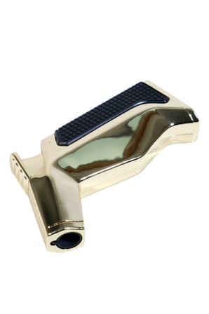 Parmida Tek Torch Pürmüz Siyah-Gold Masa Tipi Metal Puro Çakmağı