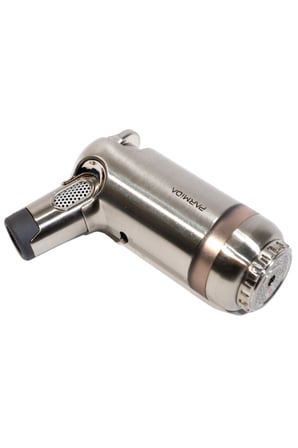 Parmida 3 Torch Pürmüz Gümüş Masa Tipi Metal Puro Çakmağı