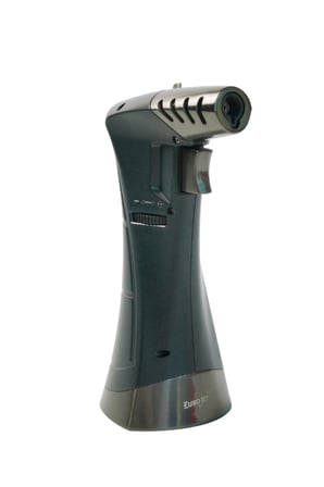 Eurojet Tek Torch Pürmüz & Soft Flame Siyah-Gümüş Metal Puro Çakmağı