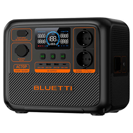 Bluetti AC70P UPS 864Wh Kapasiteli Taşınabilir Güç Kaynağı (Bluetti Türkiye Garantili)