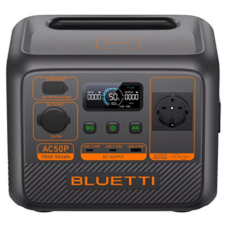 Bluetti AC50P UPS 504Wh Kapasiteli Taşınabilir Güç Kaynağı (Bluetti Türkiye Garantili)
