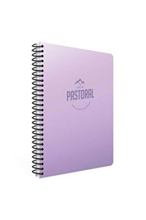 Gıpta Pastoral 17x24 72 Yaprak Plastik Kapak Spiralli Defter Çizgili 4 Adet