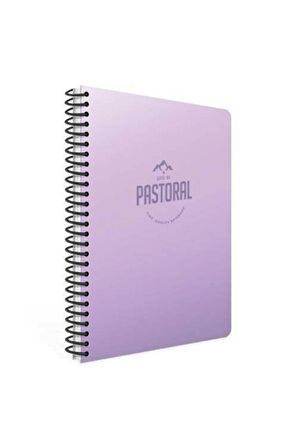 Gıpta Pastoral 17x24 96 Yaprak Plastik Kapak Spiralli Defter Kareli 4 Adet