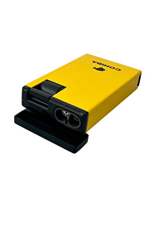 Cohiba Çakmak Kesici Sarı-Siyah İkili Puro Seti