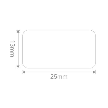 S'82 EW25 Barkod Etiketi 25mm x 13mm Termal Dönük Olmayan -80°C 390 Adet/Rulo