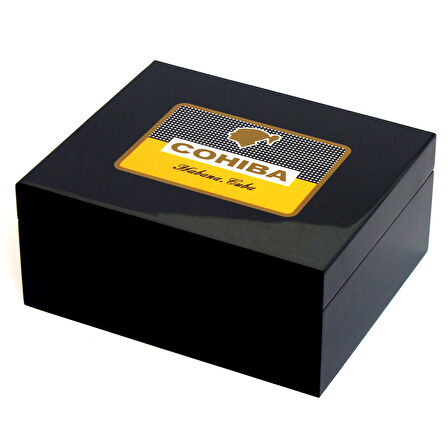 Cohiba Siyah Sedir Humidor Puro Kutusu