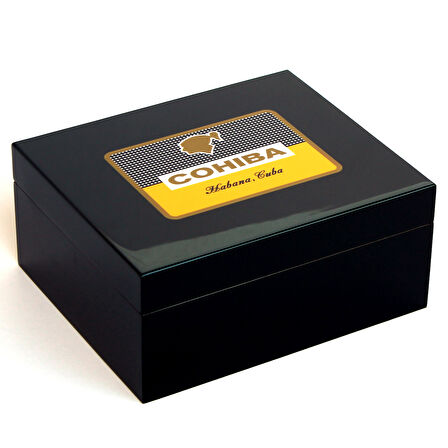 Cohiba Siyah Sedir Humidor Puro Kutusu