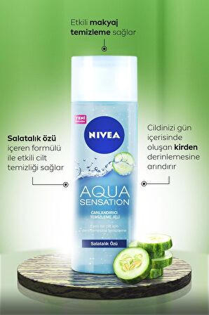 Nivea Aqua Sensation Temizleme Jeli 200 Ml 1+1